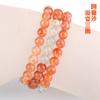 Pulsera Arusha Natural de Tres Círculos Berilo Simbiótico Cuenta Redonda Pulsera Arusha de Múltiples Círculos 7A Cristal Baya Dorada Joyería