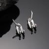 Aretes de Aro Doble Aretes para Hombre Aretes Redondos para Hombre Hebillas para Oreja Aretes Personalizados Ins para Mujer Clips para Oreja Aretes Versátiles para Niño