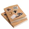 [Envío Gratis] 184 Piezas de Cuaderno Kraft Retro Cuaderno en Blanco Papel Blanco Ultra Grueso Cuaderno de Borrador para Estudiantes