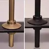 Estantería Colgador Estante de Almacenamiento Redondo Tubo Cortable Ensamblable Estante de Exhibición Piezas de Aleación de Aluminio Conectores