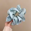Pinza de Garra para Dobladillo de Falda de Gasa Perlada Extra Grande Pinza para Volumen del Cabello en la Parte Posterior de la Cabeza Peinado para Mujeres Hace que la Cara Parezca Más Pequeña Pinza de Tiburón Accesorios para el Cabello