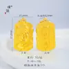 Tienda de Oro Puzuo Mismo Estilo Oro Arena Accesorios DIY Bestia Auspiciosa Ruyi Flor de Loto Colgante Cadena de Suéter Nuevo Chino