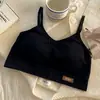 Ropa Interior para Niñas Chaleco Deportivo Estudiante de Desarrollo Sin Aro de Acero Espalda Bonita Tubo Superior Fijo de Una Sola Pieza Tirante Sujetador Delgado