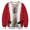 Moda Quente Tendência Transfronteiriça Estampa Digital Gola Redonda Moletom Natal Estampa 3D Moletom Gola Redonda Manga Longa Moletom