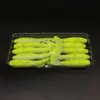 Cebos Suaves de Cola de Troscada Color Langosta, 45 mm 55 mm para Lubina y Perca con Anzuelo de Cabeza de Plomo, Cebos de Pesca Transfronterizos al por Mayor
