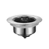 Núcleo de rebote para fregadero de cocina acero inoxidable 304 red de filtro lavabo para lavar verduras desagüe desodorante desagüe de cesta tipo pulsador