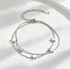 Pulseira de Aço Titânio Dongguan com Estampa Completa, Não Desbota, Coração, Borboleta, Trevo de Quatro Folhas, Disco Estrela, Joias de Aço Inoxidável de Alta Qualidade