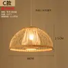 Lámpara de araña para restaurante en stock, nueva lámpara tejida de bambú japonés estilo Zen chino, linterna para casa de té, restaurante de hot pot, lámpara de comedor de arte de bambú