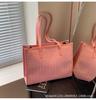 Bolsa Grande Tejida Fashion Explosions para Mujer 2024 Nueva Moda Elegante Bolso Tote de Gran Capacidad Bolsa Casual para el Trabajo