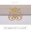 2026-54 tela con parche bordado de patrón dorado y plateado para disfraz de ópera de escenario patrón decorativo bordado flor caliente