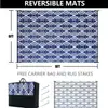 Tapete para Trailer Equipamento de Camping Personalizado Tubo de PP Tecido Anti-Envelhecimento À Prova de Umidade Tapete de Exterior para Uso em Jardim, Pátio e Gramado
