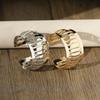 Pulsera Explosiva de Moda Estilo Europeo y Americano Joker Personalizada de Metal Hueco Forma de Linterna Abertura Tamaño Ajustable Pulsera para Mujer