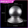 Cabeça de bola de ferro forjado Tampa de tubo Tampa de tubo Guarda-corpo de aço zincado Tampa de tubo quadrado Tampa de cobertura Acessórios de bola redonda Cabeça de coluna decorativa Corrimão de ferro forjado