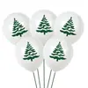 Globos Navideños Engrosados de 12 pulgadas Centro Comercial Navideño Guardería Muñeco de Nieve Reno Decoraciones con Globos Arreglo de Escena