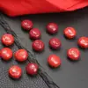 Mineral Crudo Cinabrio Arena Dorada Púrpura Arena Roja Imperial Doce Animales del Zodiaco Pulsera de Cuentas de Paz Accesorios Pulsera Accesorios Venta al por Mayor