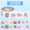 500 pegatinas/rollo pegatinas de gato regordete Pusheen para diario, decoración de coche, vaso de agua, cinta para niños al por mayor