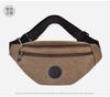 Riñonera de Lona para Hombre Nueva Primavera Bolso de Cintura para Deportes al Aire Libre Repelente al Agua Gran Capacidad Bolso de Caja Registradora Bolso Cruzado Casual