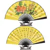 Ponto cênico leque estilo antigo leque dobrável estilo chinês leque de seda masculino leque dobrável complexo clássico antigo portátil Leque diário portátil