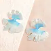 Pendientes Elegantes Versátiles de Alta Gama Transfronterizos, Pendientes Personalizados Exagerados, Pendientes Estilo Hoja de Ginkgo, Fabricante Listo para Usar al por Mayor