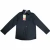 Ropa Infantil 2020 Nueva Primavera y Otoño Camisa de Manga Larga para Niños Uniforme Escolar Infantil Camisa Blanca Básica de Algodón para Estudiantes de Primaria y Secundaria
