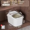Cubo de arroz abatible para el hogar, caja de almacenamiento de arroz sellada a prueba de insectos y humedad, olla de arroz, tanque de almacenamiento de harina, caja de almacenamiento