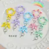 Cadena de colgante para carillón de viento con cuentas DIY con piezas en forma de diamante, trébol de cuatro hojas, cobre puro, cadena de borla de estilo antiguo, cadena de extensión, accesorios de cuentas