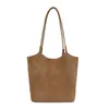 Bolso Cubo con Textura Tejida Yuezi Feng 2026 Nuevo Retro Casual Popular de Hombro Debajo del Brazo Bolso Madre-Hijo Bolso Tote Mujer