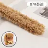 Varilla de Giro de Lana Rizada Tinte para Raíz del Cabello Tira Esponjosa Hecha a Mano Súper Gruesa Súper Densa Material de Bricolaje Regalo Casero Oso de Peluche