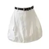 Nueva falda de verano anti-exposición con un cinturón estiloso, falda de estilo casual, falda-pantalón corta de trabajo de moda