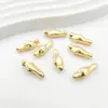 Cuentas de Palillo Largo Texturizadas Barrocas Chapadas en Oro de Fuerte Retención de Color con Agujeros Rectos para Pulseras, Collares, Pendientes y Accesorios de Joyería DIY