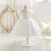 Vestido Infantil em Estoque Novo Estilo Borboleta Moderno para Bebê Menina Transfronteiriço Infantil Sem Mangas com Cauda Volumosa Vestido Princesa