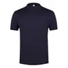 Camiseta de manga corta con cuello redondo, de malla de nylon tipo mariposa, tecnología de secado rápido y tacto frío, transpirable y cómoda, unisex, con bordado estampado