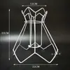 Lámpara de mesa Accesorios DIY Película Lámpara de ambiente Soporte Gancho Flor Marco de hierro Cuerda de cáñamo trenzada Pantalla de lámpara hecha a mano en relieve