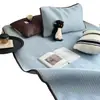 Conjunto de Tres Piezas de Alfombrilla Refrescante de Seda de Hielo de Verano Estilo Ins Blogger, Alfombrilla Mixta y Combinable para Aire Acondicionado, Sábana de Cama con Sensación Fresca, Almohadilla Suave Lavable a Máquina