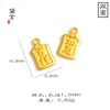 Etiqueta de Oro Aluvial, Los Deseos Se Hacen Realidad, Letras, Abalorios Ricos, Pulsera de Cuerda para el Cabello Auspiciosa y de Buenos Deseos, Accesorios de Joyería DIY