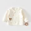 Roupas para Bebê Recém-nascido Roupas Meio Costas Outono e Inverno Recém-nascido 0-3 Algodão Puro Top Quente Roupas de Monge Sem Ossos 2