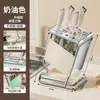Soporte y Estante de Almacenamiento para Cuchillos de Cocina de Acero Inoxidable para Encimeras, Alto Valor Estético, Soporta Cuchillos, Tijeras y Tablas de Cortar, Drenaje Integrado, Almacenamiento Antideslizante