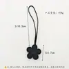 Chaveiro Pingente Flor de PU em Estoque Pingente Pequeno de Flor para Bolsa Decoração de Carro Acessório Pingente de Flor de Cerejeira Enchido com Algodão Couro