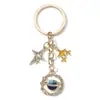 Llavero Colgante Estrella de Cuatro Puntas Globo Nuevo Transfronterizo Accesorio para Bolso Modelo Personalizado para Cliente Comercial