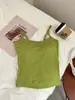 Camiseta sin mangas de tirantes finos estilo americano para mujer, nueva para primavera y verano, ropa interior, tacto de alta gama, con almohadillas en el pecho, top favorecedor que estiliza, tirantes ajustables