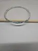 Pulsera elástica de cristal de fila única color diamante distintiva exquisita de moda todo partido pulsera de lujo ligero joyería de alta gama para mujer