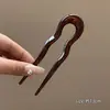 Horquilla en forma de U para mujer, estilo antiguo de alta gama, estilo chino nuevo, horquilla para el cabello, tocado, simple, moderna, horquilla fija diaria