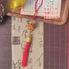 Decoración de Habitación de Boda para el Festival de Primavera Plantas en Maceta Mudanza a una Casa Nueva Bola de Hilo de Seda Cadena de Farolillos Rojos Pequeños Placa con Palabras Colgante de Bolsa de la Suerte Festival de Primavera