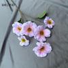 Simulación de mariposa de 6 cabezas, flor, guía de camino para bodas, hilera de flores, decoración del hogar, accesorios de fotografía, flor falsa, tocado hecho a mano, flor de seda