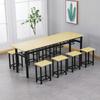 Taburete colgante, comedor comercial, mesa de comedor y silla, mesa de comedor dividida para 4 personas, taburete colgante para 6 personas, comedor escolar, combinación de restaurante, universidad