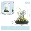 Venta al por mayor Transfronterizo Popular Flor de Rosa Bloque de Construcción Maceta de Montaje Serie Decoraciones para Sala de Estar Juguetes de Partículas Pequeñas Regalos para el Festival Qixi
