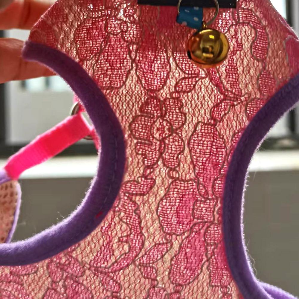 harness vest mesh leash lace d