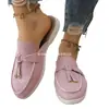 Chinelos Europeus e Americanos de Tamanho Grande para Primavera Atacado Meio Chinelos Novo Estilo Transfronteiriços Sapatos Preguiçosos Biqueira Externa 2026 Slip-ons Casuais