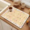 Tapete Drenante de Tierra de Diatomeas para Encimera de Cocina, Antideslizante, Aislante Térmico, Absorbente de Agua, Tapete para Mesa de Comedor, Tapete para Secar Platos, Posavasos, Posavasos para Taza de Té