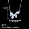 Collar de gota de agua caliente para mujer, estilo europeo y americano, moderno, ligero, de lujo, de alta gama, sin color, accesorios que combinan con todo.